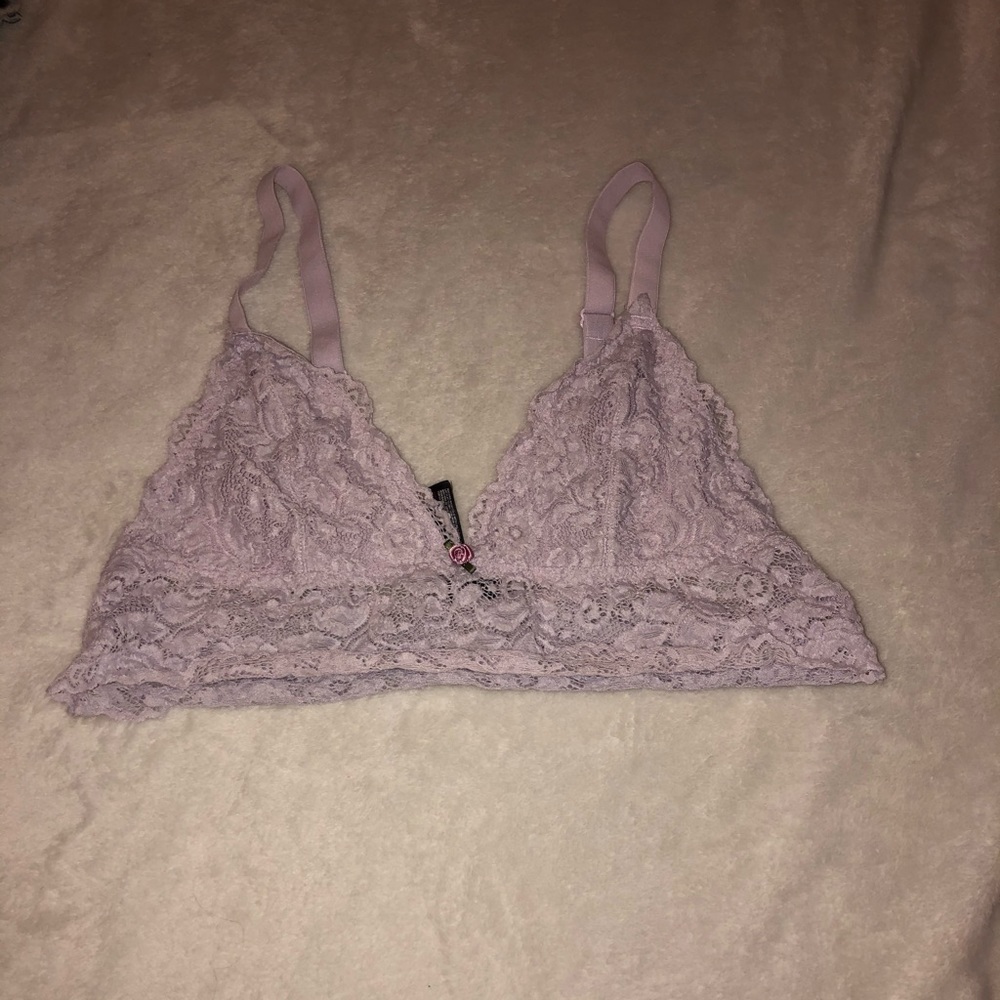 Out from under violet bralette